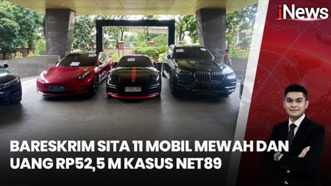 11 Mobil Mewah Senilai Rp15 Miliar Disita dari Robot Trading Net89