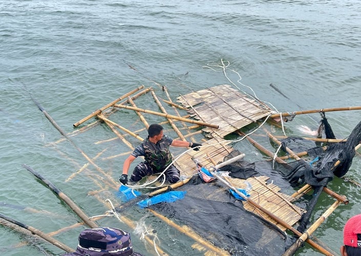 TNI AL: 11,75 Km Pagar Laut Tangerang Sudah Dibongkar