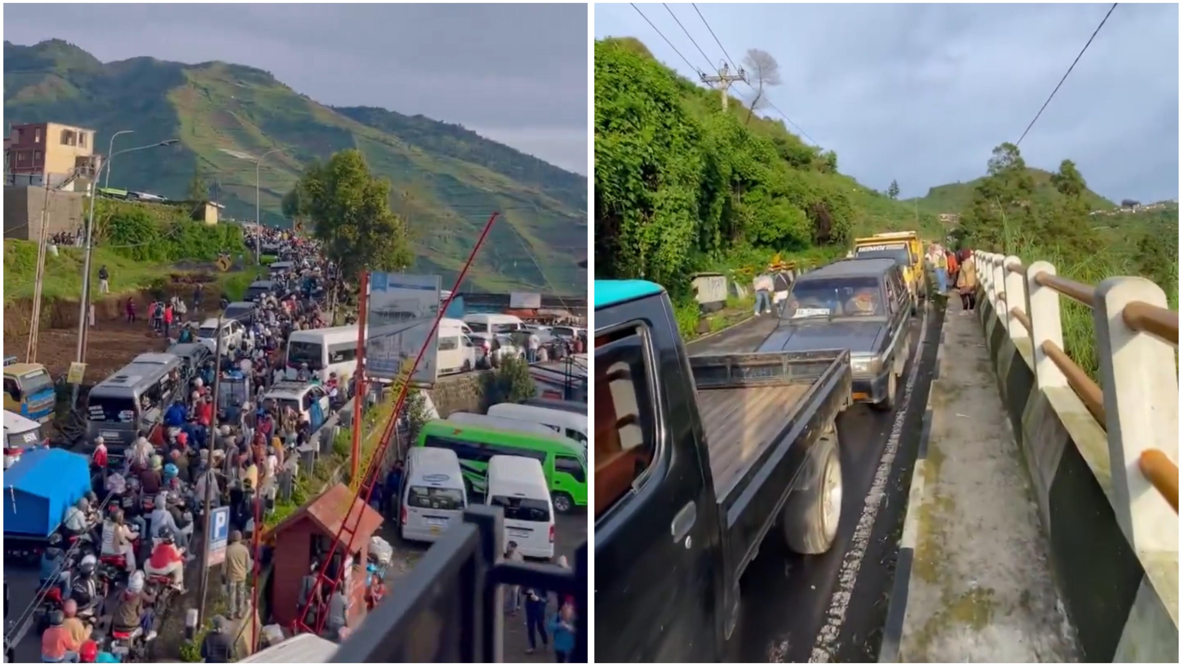 Libur Panjang, Kawasan Wisata Dieng Macet Total Mulai dari Desa Serang