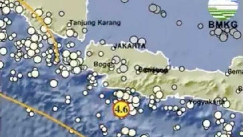 Gempa Terkini Magnitudo 4,6 Guncang Sukabumi