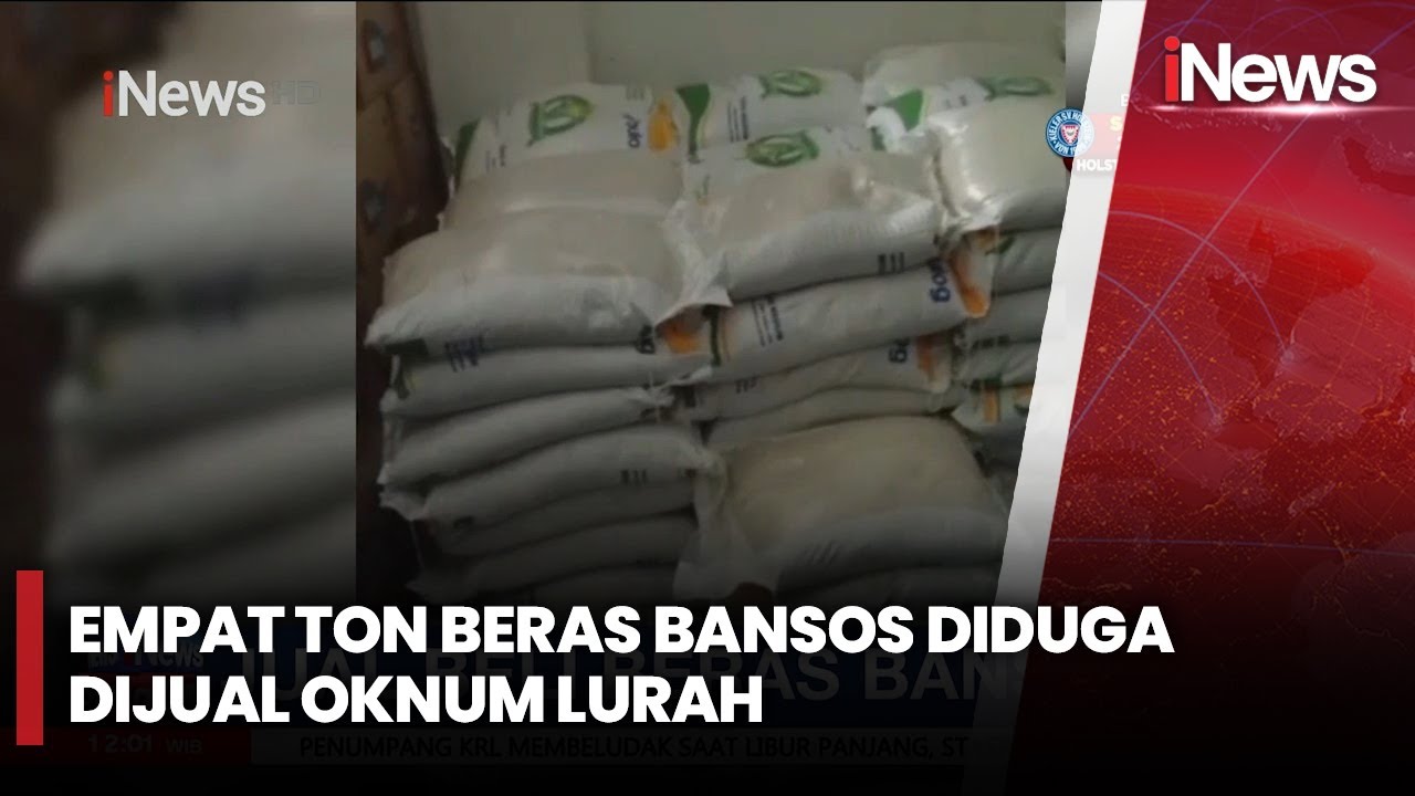 Ratusan Karung Beras Bansos Diduga Dijual Oknum Lurah