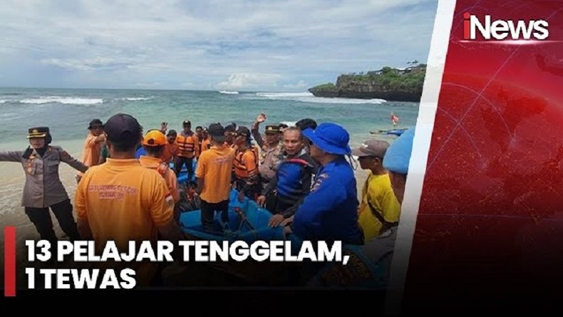 13 Siswa SMP Tenggelam di Pantai Gunungkidul, Korban Selamat Masih Dirawat di RS