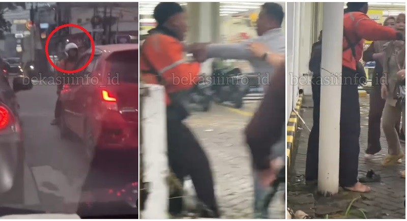 Viral Mobil Ayla Lawan Arah Tak Terima Ditegur Ngeroyok Pemotor, Netizen Geram: Cabut SIM-nya