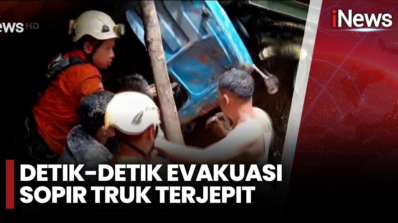 Dramatis! Begini Detik-Detik Evakuasi Sopir Truk Terjepit usai Terjun ke Jurang