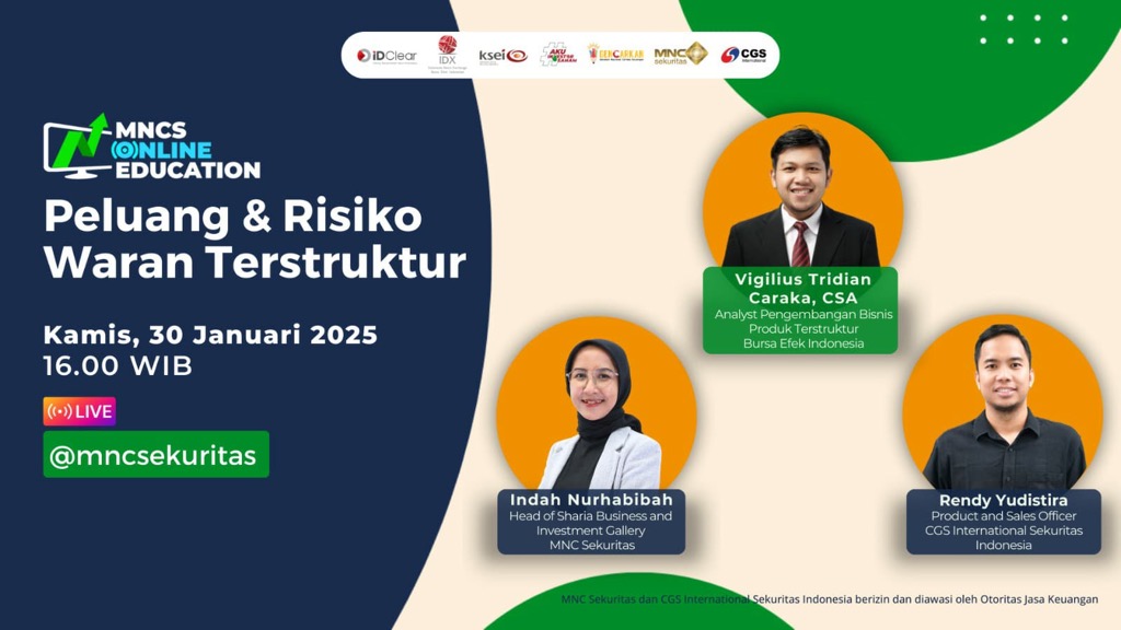 Saksikan IG Live MNC Sekuritas bersama BEI dan CGS International Sekuritas Sore Ini!