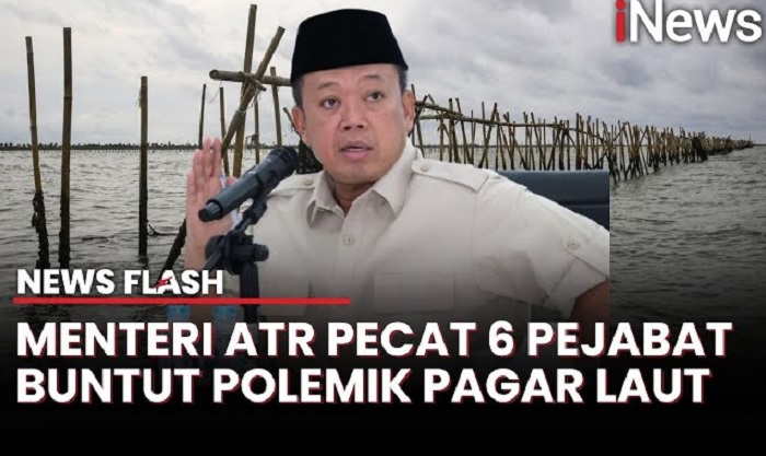 Nusron Wahid Copot Pegawai Kementerian ATR yang Terlibat Penerbitan HGB Pagar Laut Tangerang