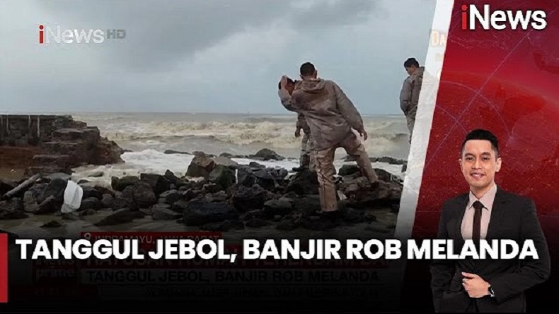 Tanggul Jebol di Indramayu, Ratusan Rumah Warga Diterjang Banjir Rob