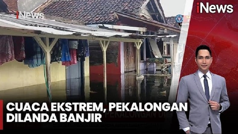 Pekalongan Dilanda Banjir, Ratusan Rumah hingga Rel Kereta Api Terendam Air