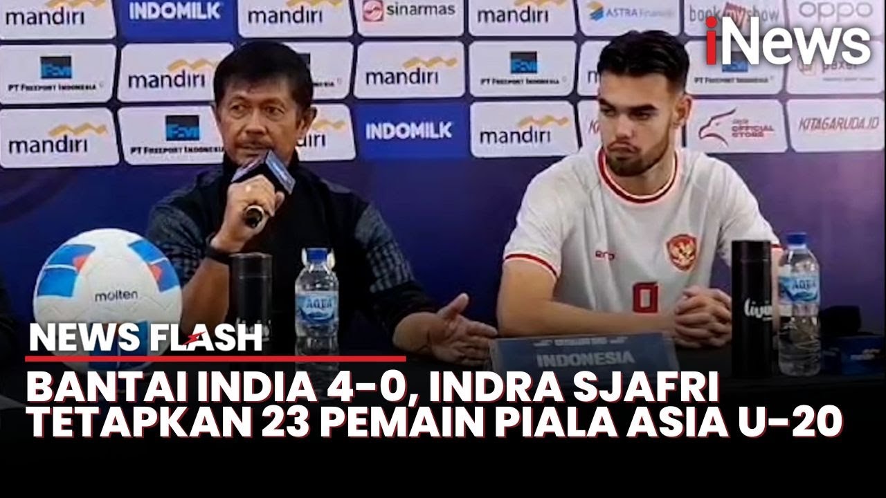 Komentar Indra Sjafri usai Timnas Indonesia U-20 Bantai India 4-0: Masih Banyak Error!