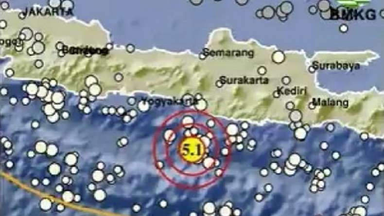 Gempa Terkini Magnitudo 5,1 Guncang Gunungkidul DIY