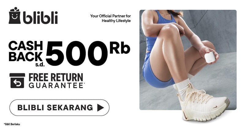 Daftar Harga Sepatu Nike Terbaru 2025, Manfaatkan Promo Sport Blibli