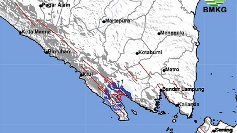 Gempa Terkini Magnitudo 3,6 Guncang Tanggamus Lampung