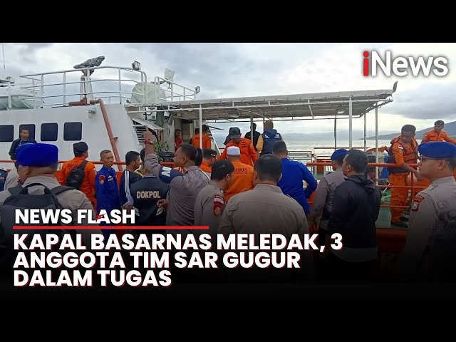 Kapal Basarnas Ternate Meledak, 3 Tewas 1 Jurnalis Dinyatakan Hilang