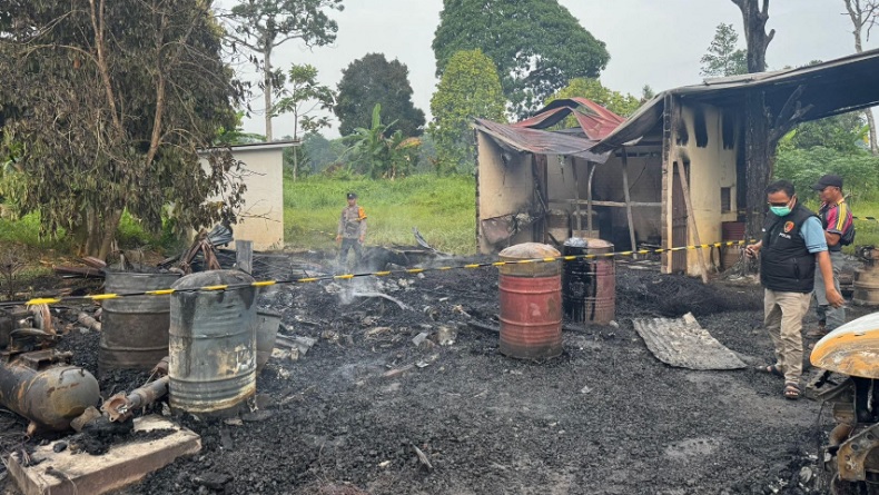 Kebakaran Hebat Mess Karyawan di Muratara, 1 Orang Tewas Mengenaskan