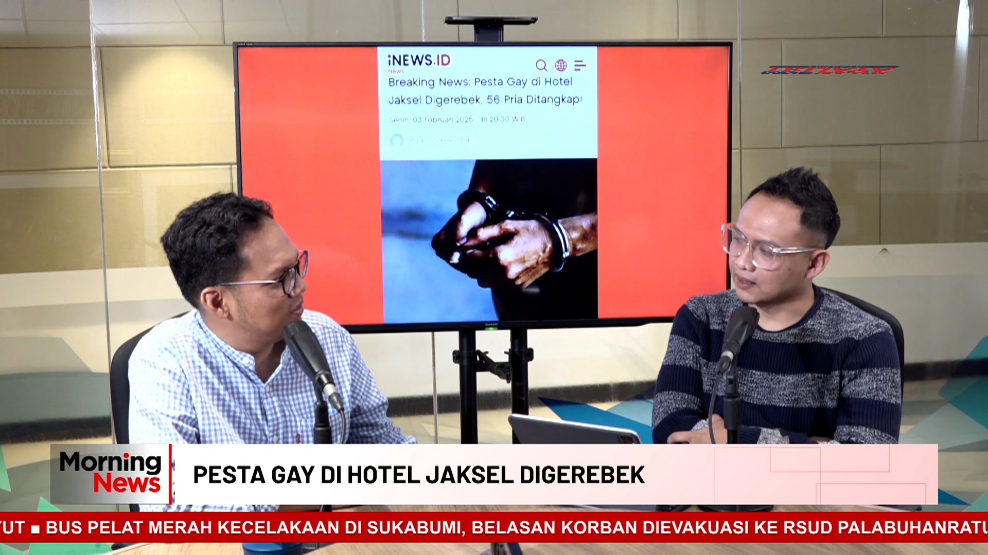 MORNING NEWS: Pesta Gay di Hotel Jaksel Digerebek, 56 Pria Ditangkap!