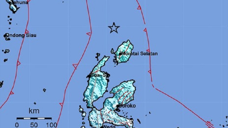 Gempa Terkini Magnitudo 6,2 Guncang Pulai Doi Maluku Utara