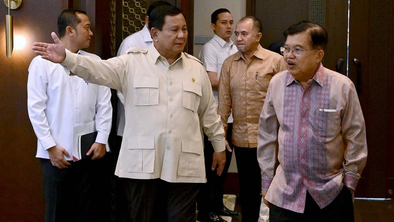 Jusuf Kalla Temui Prabowo di Istana, Subsidi Elpiji turut Dibahas