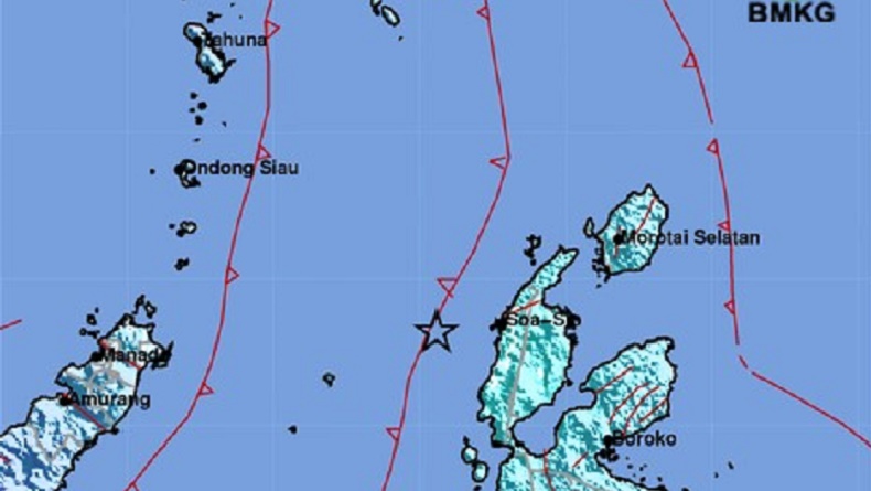 Breaking News, Gempa Terkini Magnitudo 6,0 Guncang Halmahera Barat Maluku Utara