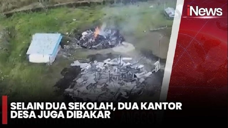 Istri Selingkuh, Anggota KKB OPM Bakar Sekolah di Puncak Papua Tengah