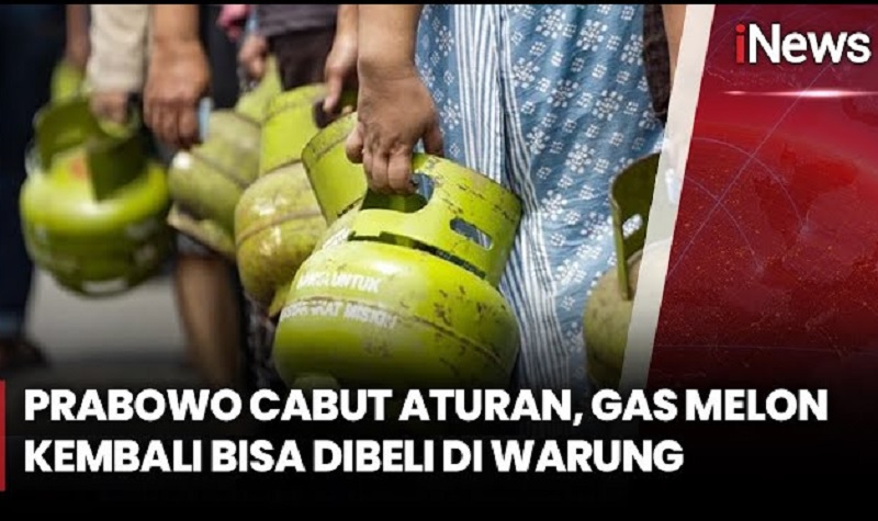 Presiden Prabowo Pastikan Gas Melon Bisa Kembali Dibeli di Warung