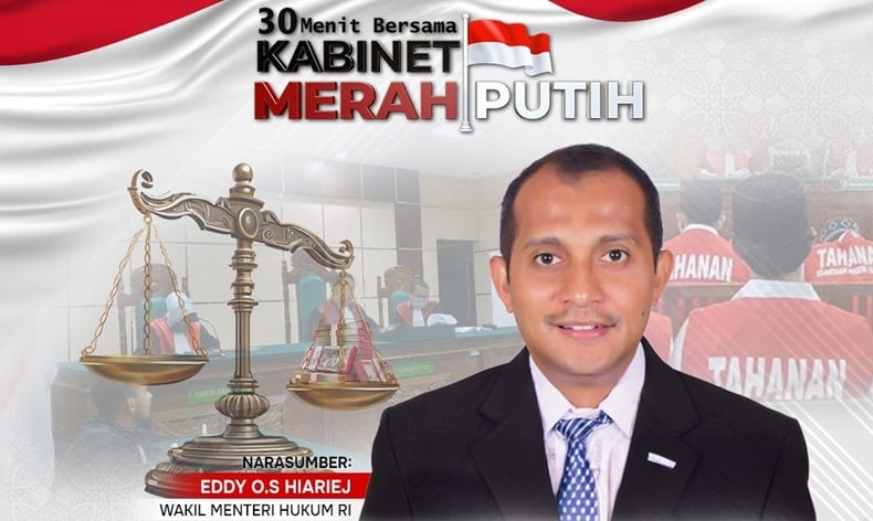 Saksikan 30 Menit Bersama Kabinet Merah Putih: Hukum Indonesia Tumpul ke Atas, Tajam ke Bawah?