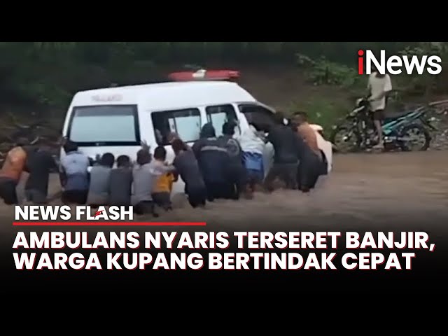 Evakuasi Ambulans yang Terjebak di Sungai Nefopal Berlangsung Dramatis