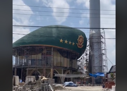 Viral Bangunan Masjid Baret Hijau di Cijulang Pangandaran, Begini Penampakannya