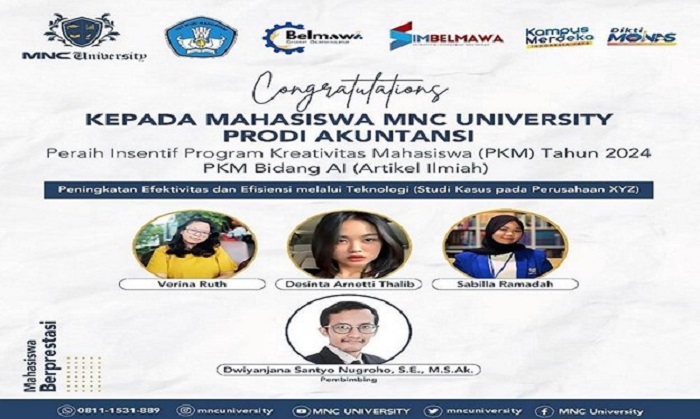 Inspirasi Anak Muda: Punya Keterbatasan, namun Mahasiswa MNC University Ini Tunjukkan Prestasi Mengagumkan