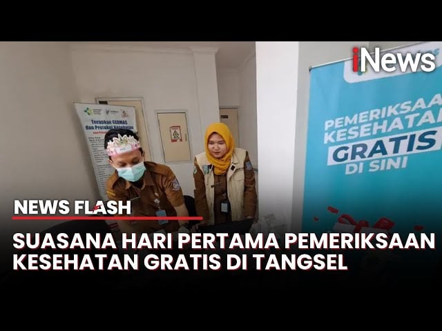 Cek Kesehatan Gratis Digelar, Puskesmas di Ciater Tangsel Dihias Bak Pesta Ultah