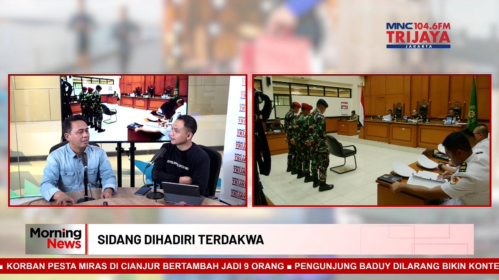 MORNING NEWS: Sidang Kasus Penembakan Bos Rental Mobil, 2 Oknum TNI AL Didakwa Pembunuhan Rencana