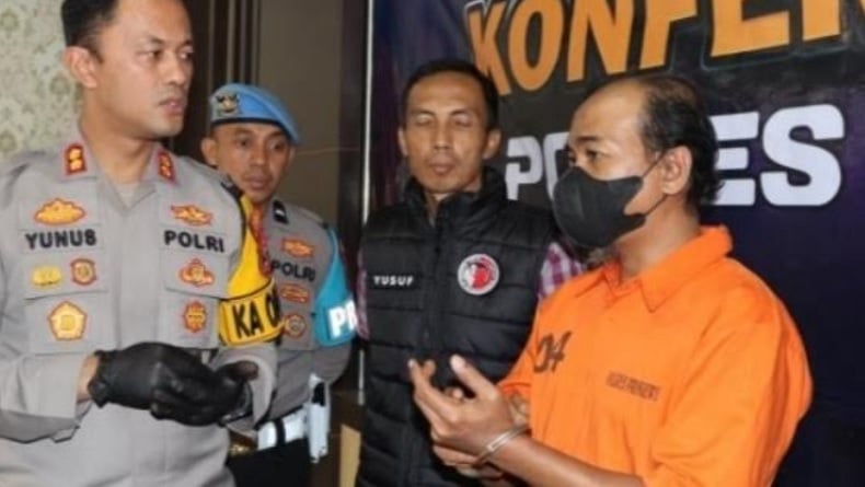 Polisi Tangkap Bandar Ganja di Sukoharjo Lampung, Senjata Api Ilegal Disita