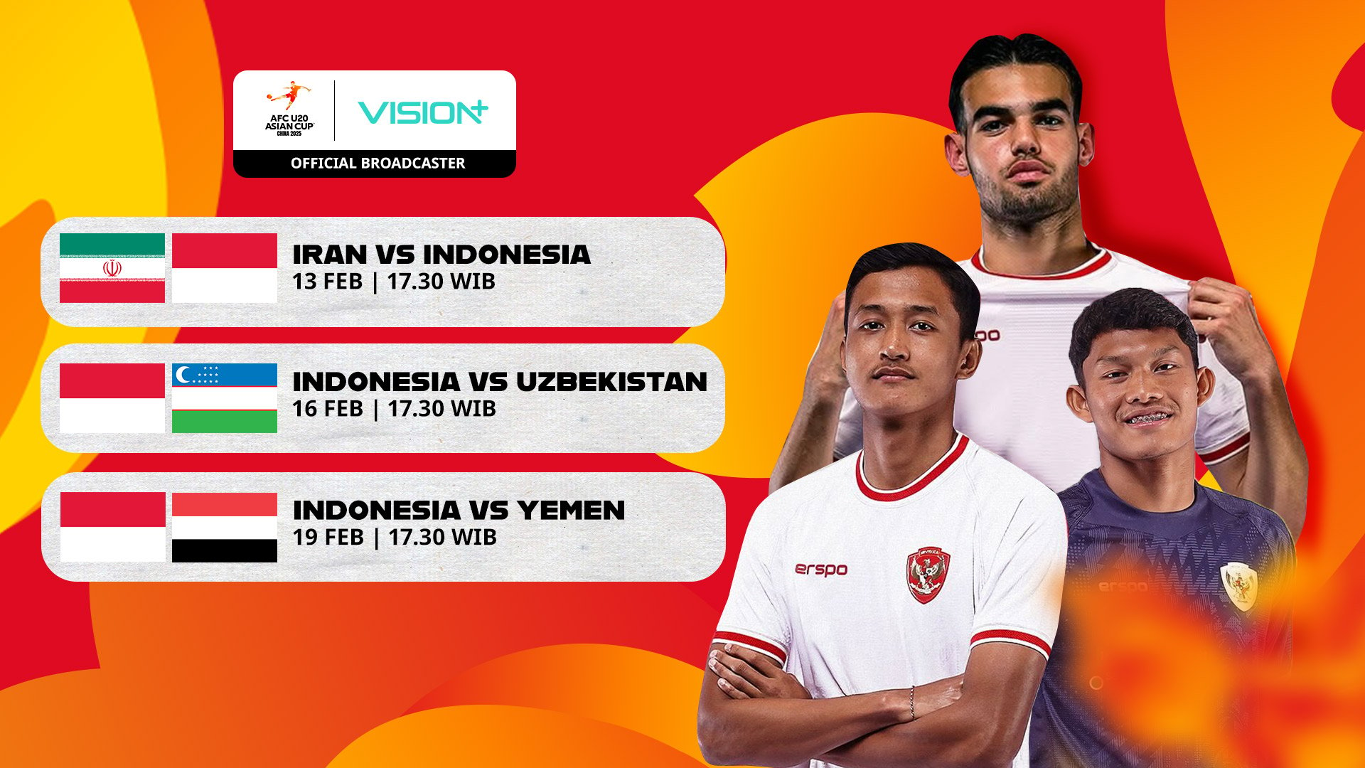 Jadwal dan Link Live Streaming Timnas Indonesia U-20 di Piala Asia U-20 2025 