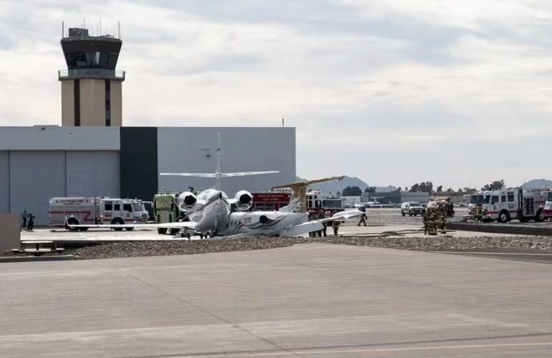 2 Pesawat Jet Pribadi Tabrakan di Bandara AS, 1 Tewas