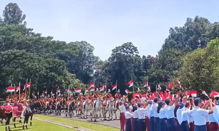 Presiden Turki Erdogan Tiba di Istana Bogor, Diiringi Pasukan Berkuda 