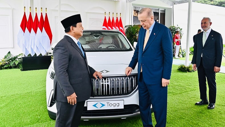 Erdogan Serahkan Mobil Listrik Togg T10X ke Prabowo, Hadiah Persahabatan