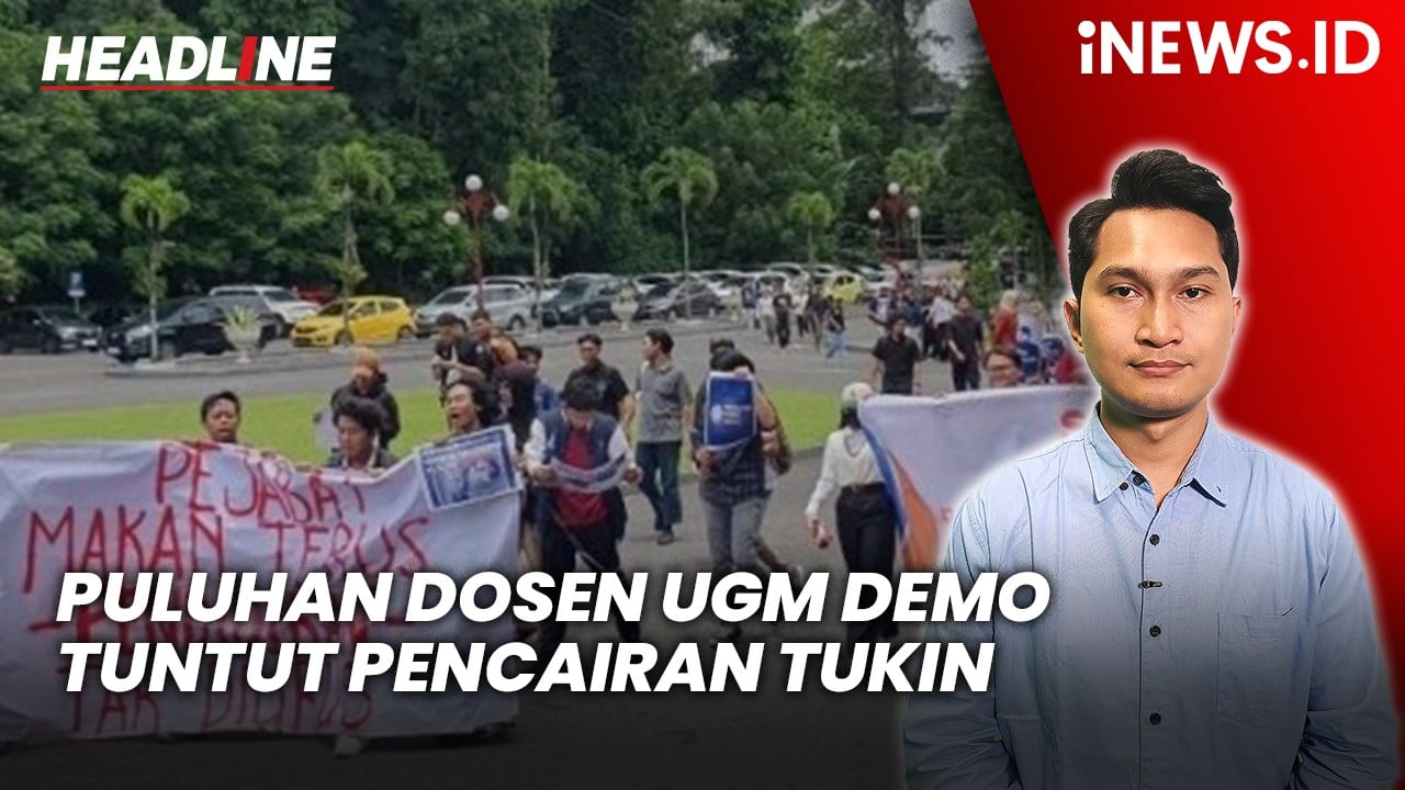 Headline iNEWS.ID: Puluhan Dosen UGM Demo Tuntut Pencairan Tukin