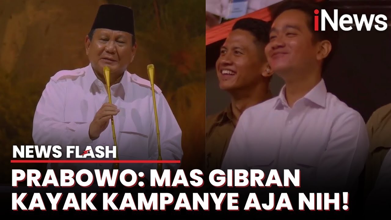 Kocak! Prabowo Ejek 'Sorry Ye' ke Pengkritik MBG, Tatap Gibran Lalu Joget Gemoy | News Flash