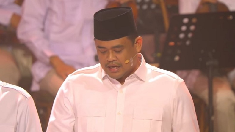 Momen Bobby Nasution Bacakan Jati Diri Kader di HUT ke-17 Partai Gerindra