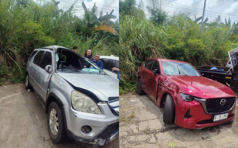 3 Mobil Kecelakaan Beruntun di Tol Jagorawi Arah Jakarta, 3 Orang Terluka 