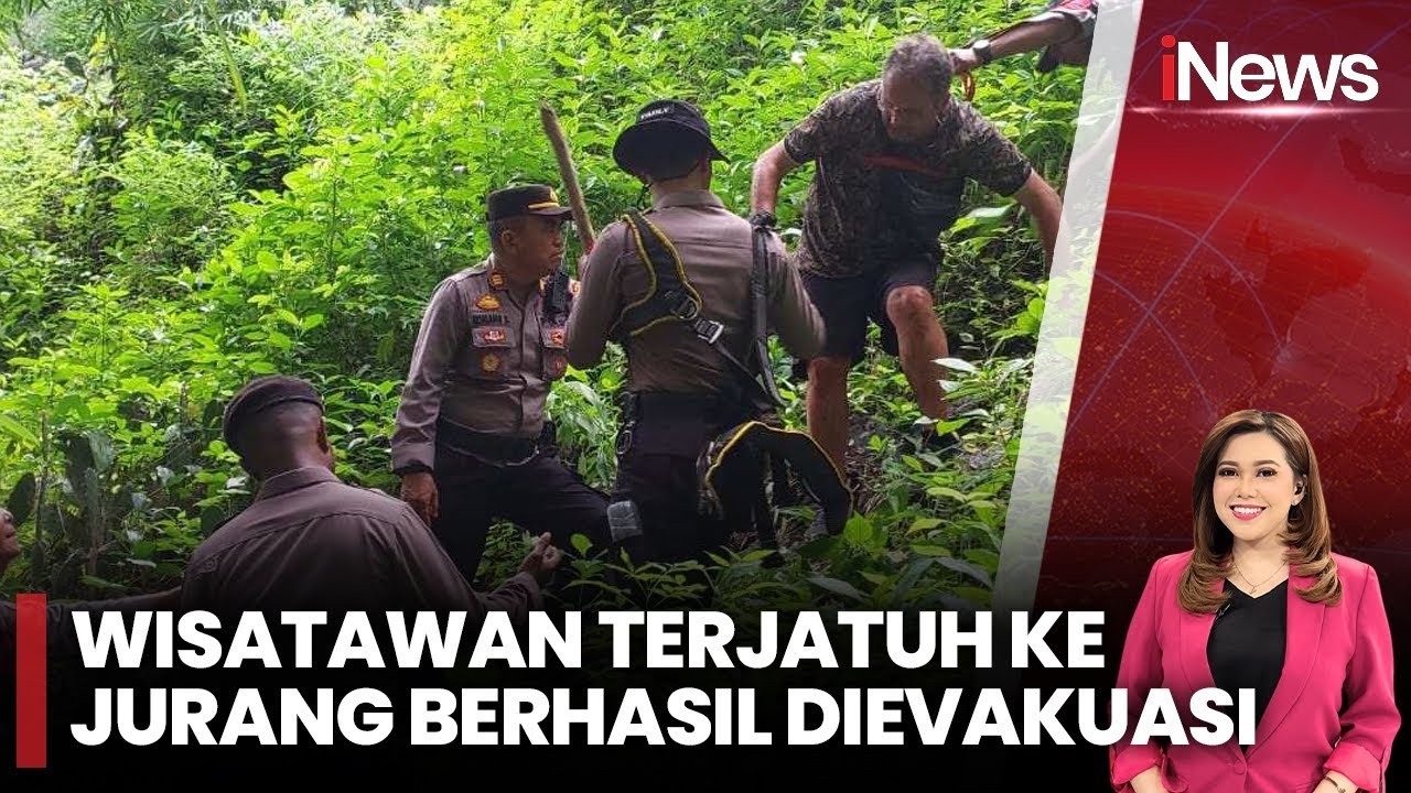 Detik-Detik Evakuasi Wisatawan Prancis Terjatuh ke Jurang Curam di Bali