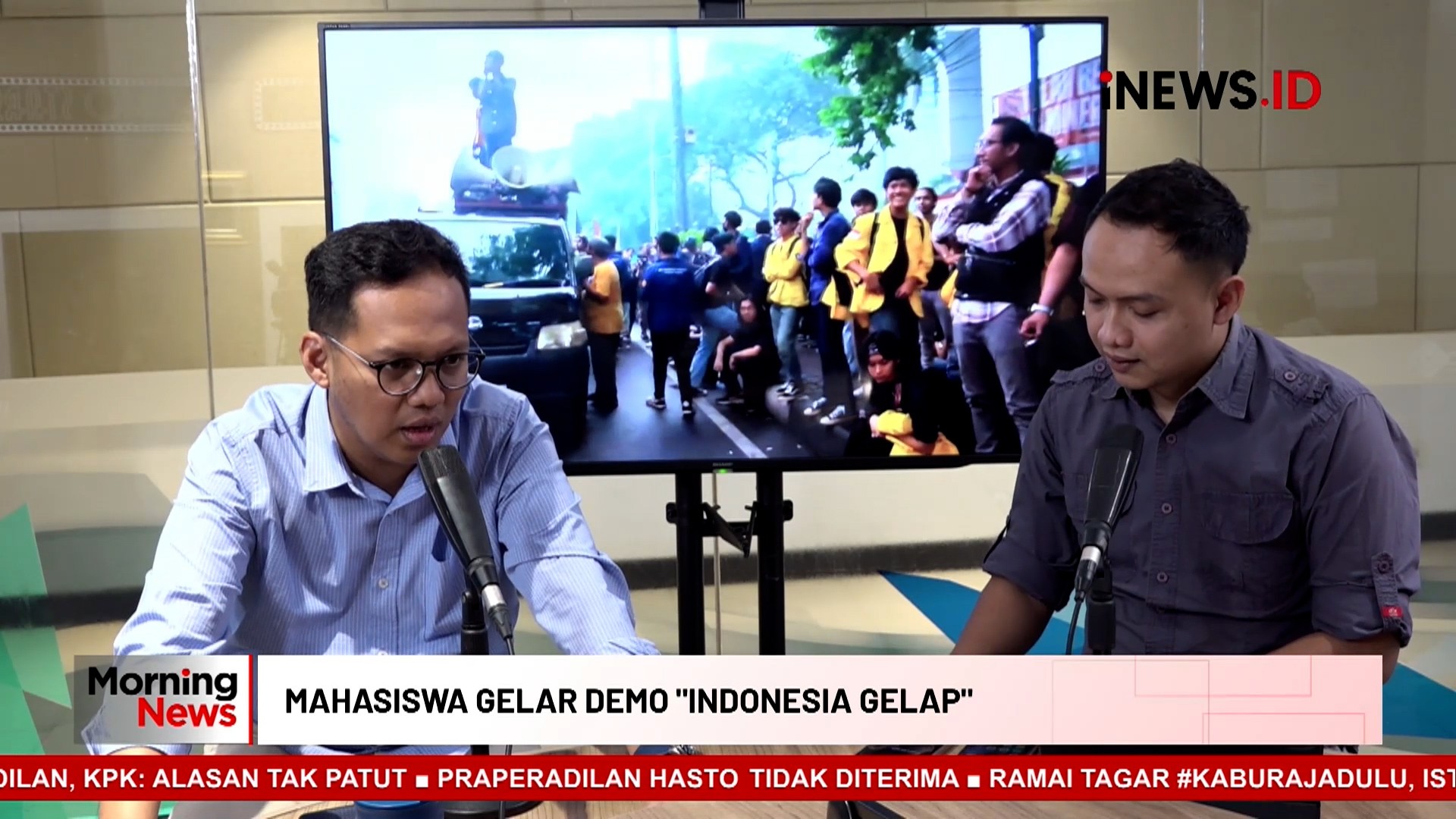 MORNING NEWS: Gelar Aksi Indonesia Gelap, Ribuan Mahasiswa Berkumpul