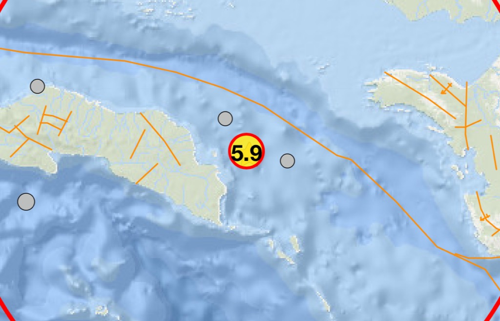 Gempa M5,9 Guncang Seram bagian Timur Maluku, BMKG: Tak Berpotensi Tsunami