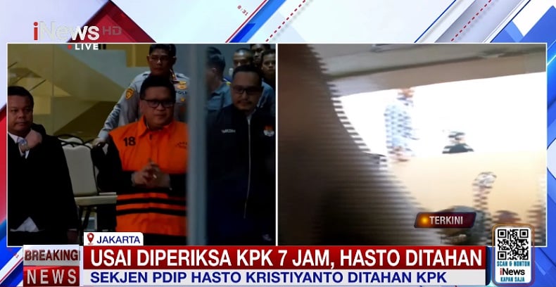 Breaking News: KPK Tahan Hasto Kristiyanto