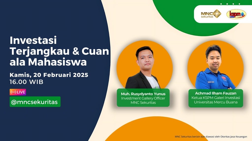 IG Live MNC Sekuritas Bahas Investasi Terjangkau dan Cuan ala Mahasiswa Hari Ini, Yuk Saksikan!