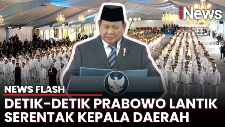 Detik-Detik Prabowo Lantik 961 Kepala Daerah, Momen Bersejarah 