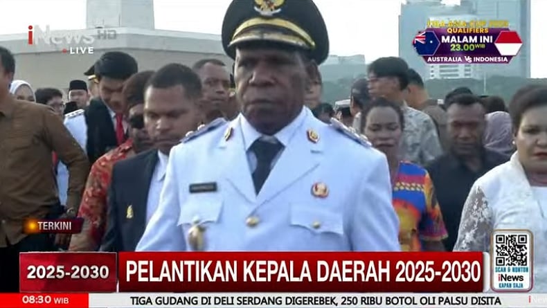 Suasana Monas Jelang Pelantikan Kepala Daerah Hasil Pilkada 2024