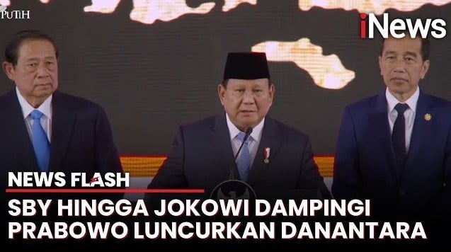 Didampingi SBY dan Jokowi, Prabowo Resmi Luncurkan Danantara