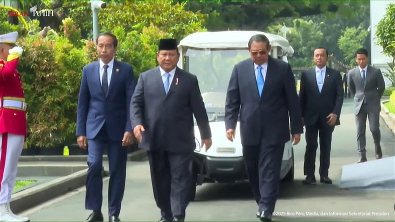 Momen Prabowo Semobil dengan SBY hingga Jokowi sebelum Luncurkan Danantara