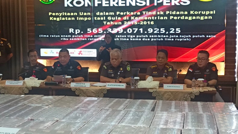 Kasus Impor Gula, Kejagung Sita Rp565 Miliar dari 9 Tersangka