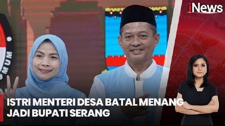 Tok! MK Batalkan Kemenangan Istri Mendes Yandri Susanto di Pilkada Serang